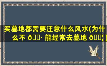 买墓地都需要注意什么风水(为什么不 🌷 能经常去墓地 🐦 )